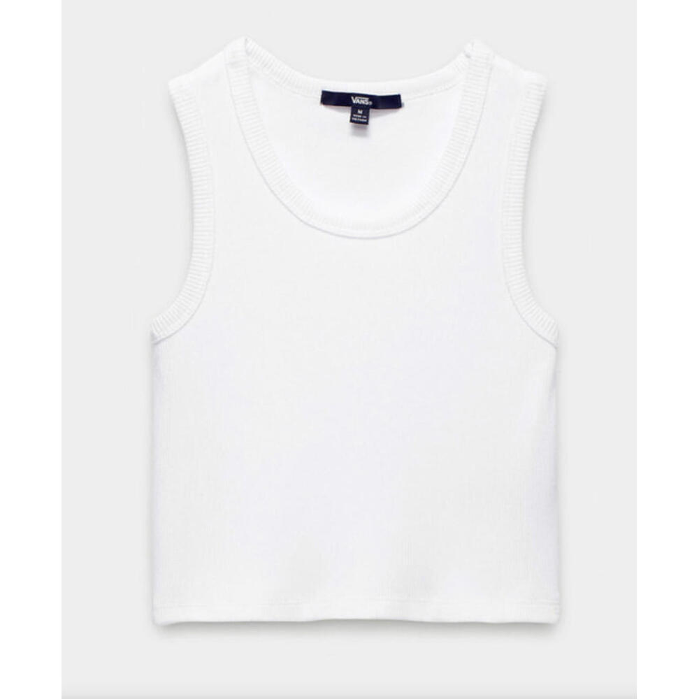 NWT Vans Junior Tank Top T-Shirt White size S - Picture 1 of 3